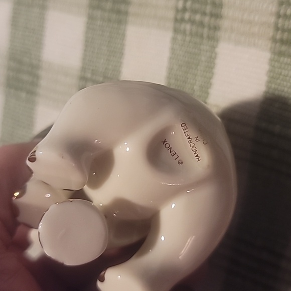 LENOX ivory fine China animal figures trimmed in gold dolphin and elephant left - Picture 5 of 16